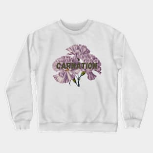 Carnation Flowers Crewneck Sweatshirt